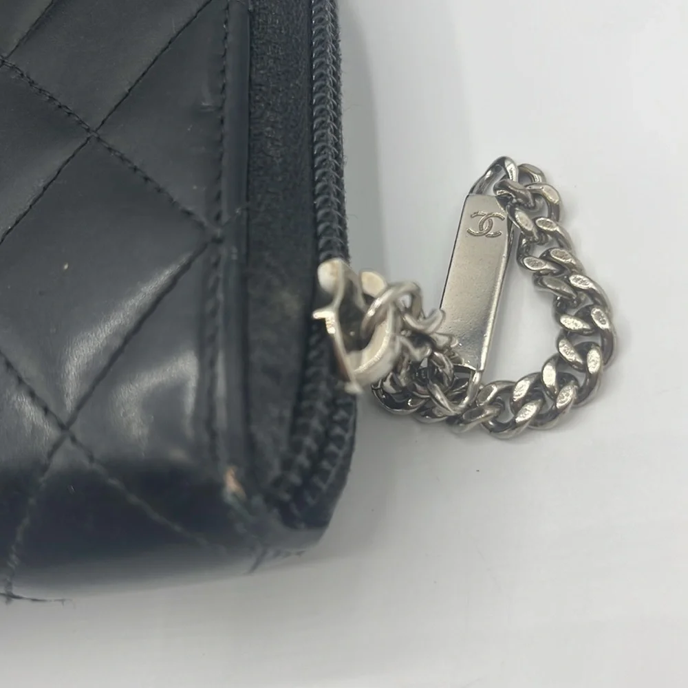 Chanel Cambon Qulted Zip Around Wallet - Picture 5 of 16
